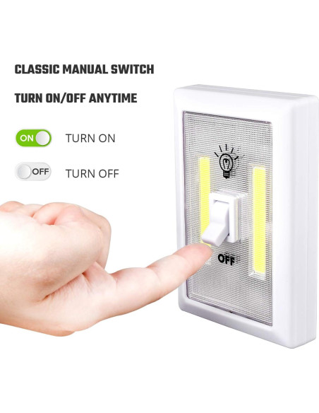 Luz de Armario LED Lzonunl Táctil a Batería 4 Piezas Luz de Armario LED Lzonunl Táctil a Batería 4 Piezas
