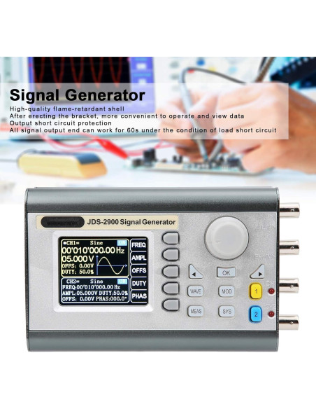 Generador de Señal DDS JDS2900 50MHz Doble Canal Laboratorio Generador de Señal DDS JDS2900 50MHz Doble Canal Laboratorio
