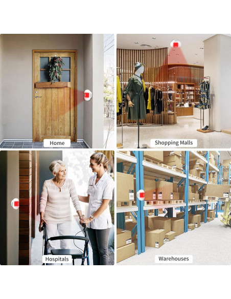 Sensor de Movimiento Inalámbrico COTINSE B26 con Timbre 32 Tonos Sensor de Movimiento Inalámbrico COTINSE B26 con Timbre 32 Tonos