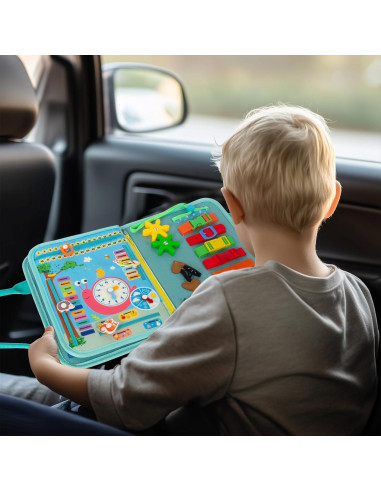 Tablero Ocupado Montessori Verde 28 Actividades para Niños