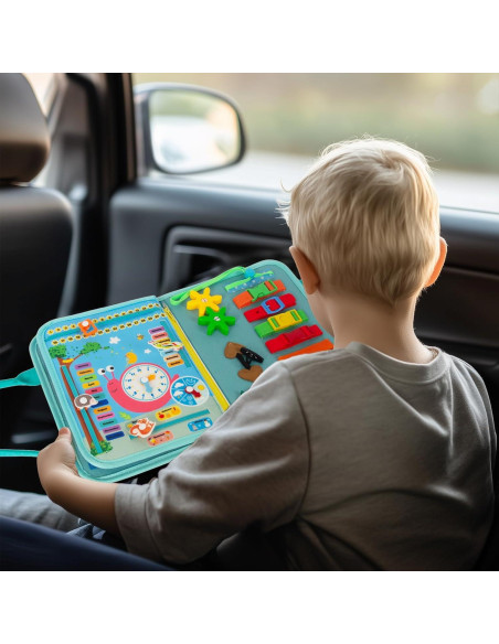 Tablero Ocupado Montessori Verde 28 Actividades para Niños Tablero Ocupado Montessori Verde 28 Actividades para Niños