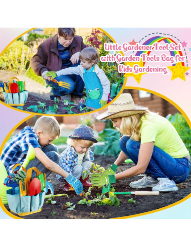 Conjunto de Jardinería para Niños 38 Pcs Motionchic