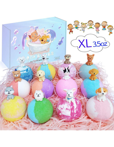 Set de 12 Bombas de Baño Orgánicas para Niños 99g con Juguetes Set de 12 Bombas de Baño Orgánicas para Niños 99g con Juguetes