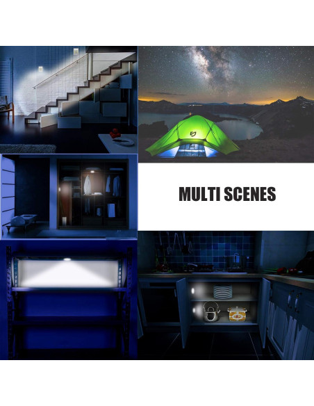 Luz Nocturna LED a Pilas CREVIV 4 Pack, Sin Cable, Multiusos Luz Nocturna LED a Pilas CREVIV 4 Pack, Sin Cable, Multiusos