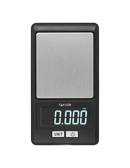 Escala Digital de Precisión Taylor 500g con Tapa Negra Escala Digital de Precisión Taylor 500g con Tapa Negra