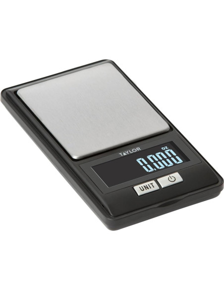 Escala Digital de Precisión Taylor 500g con Tapa Negra Escala Digital de Precisión Taylor 500g con Tapa Negra