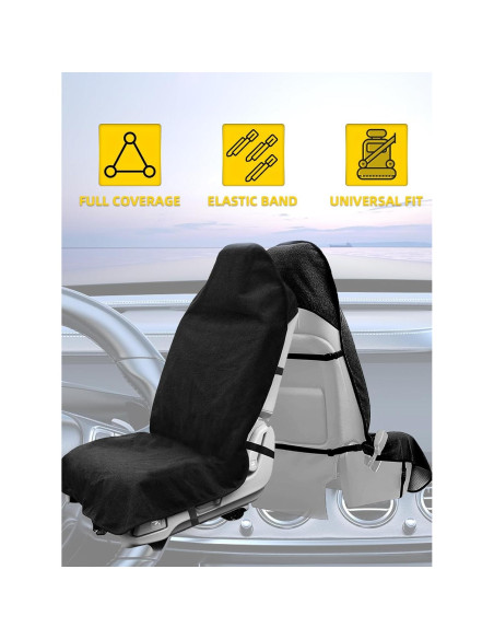 Funda de Asiento Impermeable ZIMABLUE Universal Negra 74.93x142.24cm Funda de Asiento Impermeable ZIMABLUE Universal Negra 74.93x142.24cm