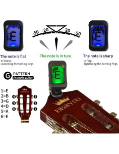 Guitarra acústica 30" negra para principiantes con kit 2