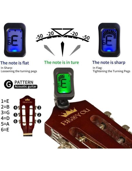 Guitarra acústica 30" negra para principiantes con kit Guitarra acústica 30" negra para principiantes con kit