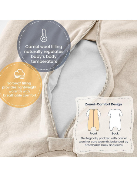 Saco de dormir unisex Kaiya Baby 1.0 Tog 3T-4T crema Saco de dormir unisex Kaiya Baby 1.0 Tog 3T-4T crema