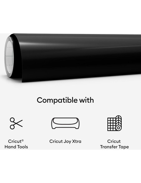 Vinilo Inteligente Removible Cricut Joy Xtra 24.1x91.4cm Negro Vinilo Inteligente Removible Cricut Joy Xtra 24.1x91.4cm Negro