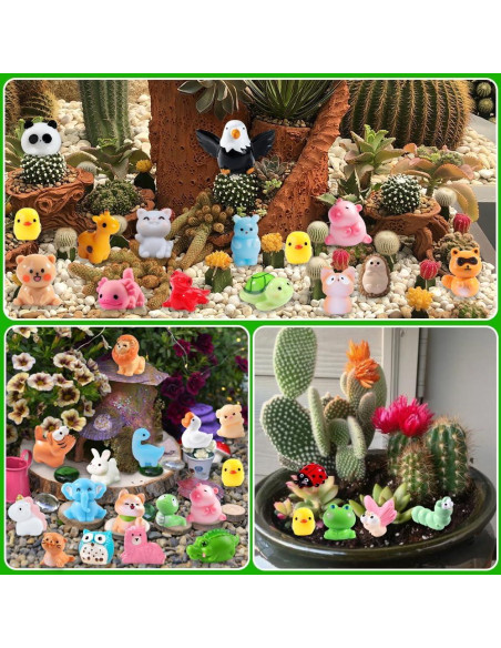 50pcs Figuras de Animales de Resina DIYDEC para Manualidades 50pcs Figuras de Animales de Resina DIYDEC para Manualidades