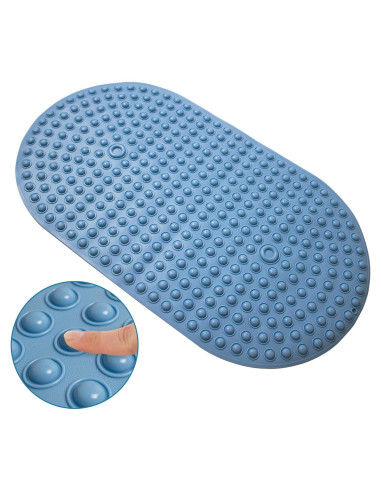 Alfombra de Baño Antideslizante Tiamo Azul 70 x 40 cm