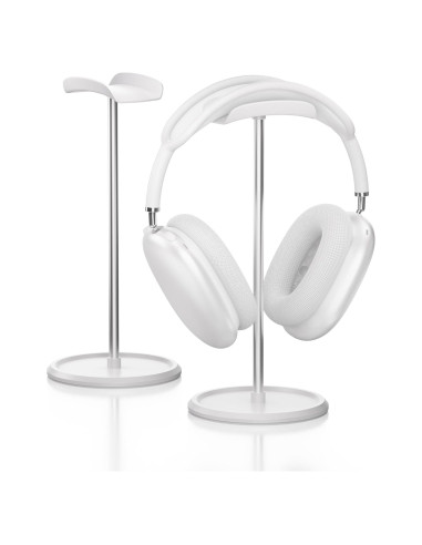 Soporte para Auriculares NQQNQQ YO-2 Blanco con Almacenamiento
