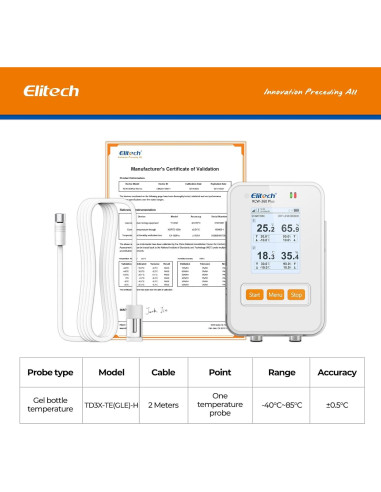 Sonda de Gel de Temperatura Elitech RCW-360Plus 2m