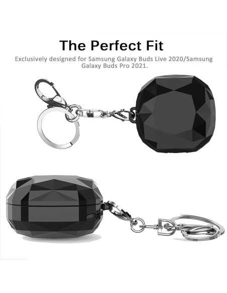 Funda Dura PC Miimall para Samsung Galaxy Buds FE/2 Pro/Pro 2021 - Negro Funda Dura PC Miimall para Samsung Galaxy Buds FE/2 Pro/Pro 2021 - Negro