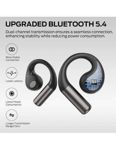 Auriculares Inalámbricos Monster AC335 Bluetooth 5.4 24H Negro