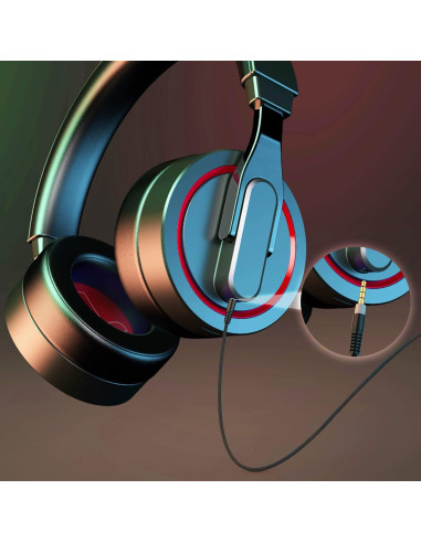 Cable de audio 3.5mm Saipomor para auriculares Kingston Hyperx Cloud Alpha y Mix 1.52m