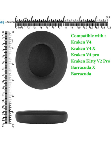 Almohadillas de Reemplazo Geekria para Razer Kraken V4/V4X/V4Pro