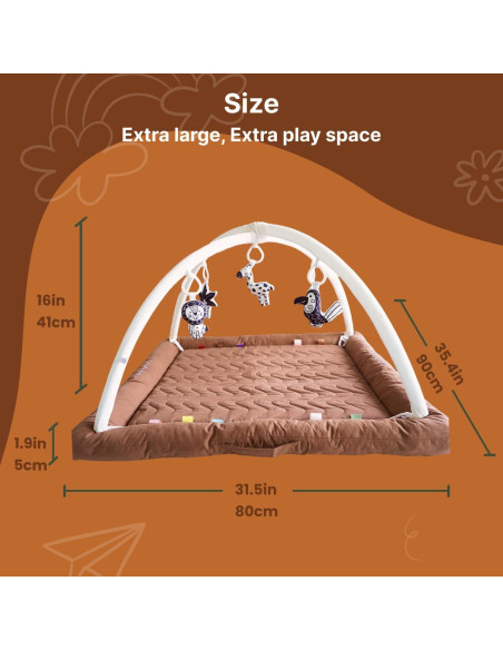 Alfombrilla de Juego CooCooBaby con 5 Juguetes Sensoriales Alfombrilla de Juego CooCooBaby con 5 Juguetes Sensoriales