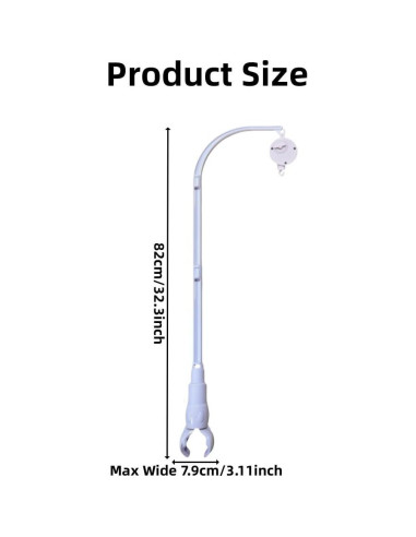 Soporte Móvil para Cuna Sweetfamily 81.8 cm Ajustable