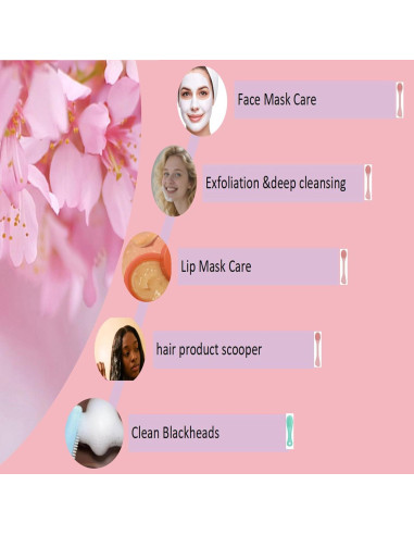 Combo de Cepillos Faciales de Silicona BleshiFashi 3pcs