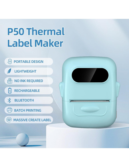 Impresora de Etiquetas Bluetooth PRIMAKNTER P50 203 DPI Impresora de Etiquetas Bluetooth PRIMAKNTER P50 203 DPI