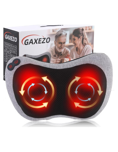 Cojín de Masaje Shiatsu GAXEZO con Calor, 30x10x17cm