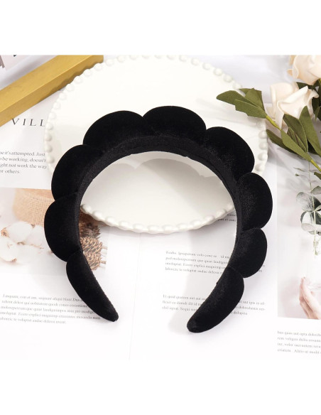Diadema de Esponja Ayesha para Maquillaje y Cuidado Facial - Negro Diadema de Esponja Ayesha para Maquillaje y Cuidado Facial - Negro
