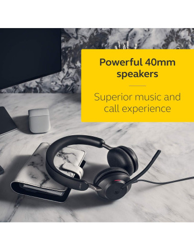 Auricular Estéreo Jabra Evolve2 40 SE con Cable USB-A y Cancelación de Ruido