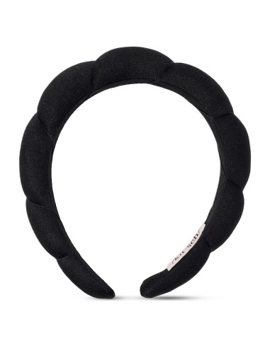 Diadema Kitsch para Lavar la Cara - Tela Reciclada, Negra