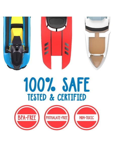 Juguetes de Baño SplashEZ - Barcos Flotantes para Niños - Paquete de 3 Juguetes de Baño SplashEZ - Barcos Flotantes para Niños - Paquete de 3