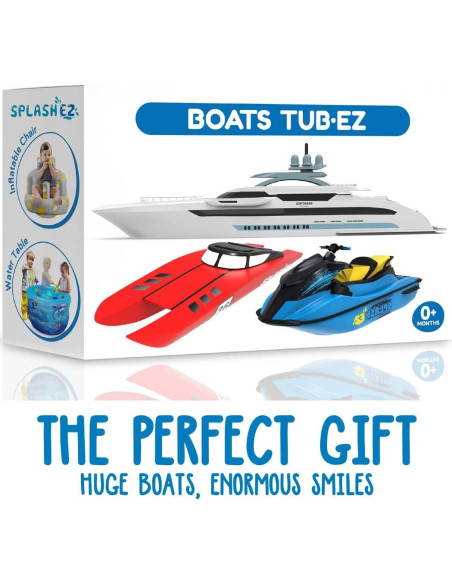 Juguetes de Baño SplashEZ - Barcos Flotantes para Niños - Paquete de 3 Juguetes de Baño SplashEZ - Barcos Flotantes para Niños - Paquete de 3