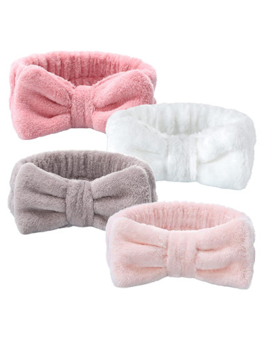 Banda de Spa VITEVER 4 Pack Diadema Maquillaje Niñas