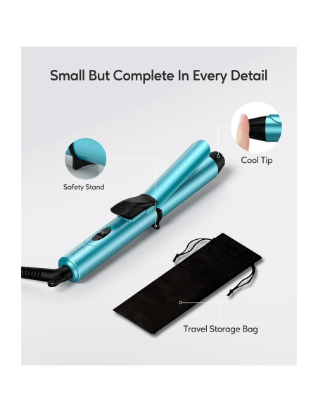 Plancha de Rizar Mini FARERY 1 Pulgada Doble Voltaje Viaje Plancha de Rizar Mini FARERY 1 Pulgada Doble Voltaje Viaje