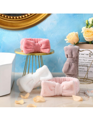 Banda de Spa VITEVER 4 Pack Diadema Maquillaje Niñas