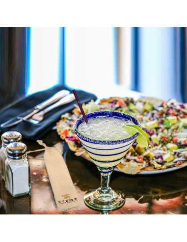 Juego de Popotes Reutilizables Stemz Ware Acero Inoxidable 4 Pzas