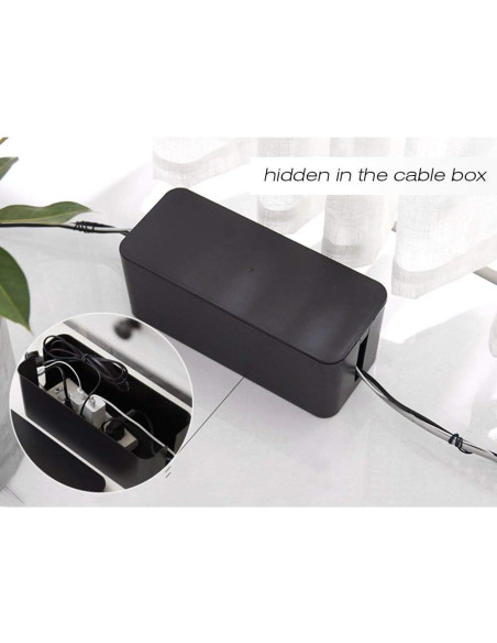 Caja de Gestión de Cables ShellKingdom CB100, 2 Conjuntos, Negro Caja de Gestión de Cables ShellKingdom CB100, 2 Conjuntos, Negro