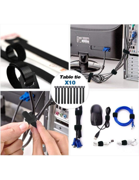 Caja de Gestión de Cables ShellKingdom CB100, 2 Conjuntos, Negro Caja de Gestión de Cables ShellKingdom CB100, 2 Conjuntos, Negro