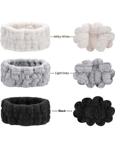 Banda de Cabeza Spa Chuangdi 3 Piezas Microfibra Suave 2