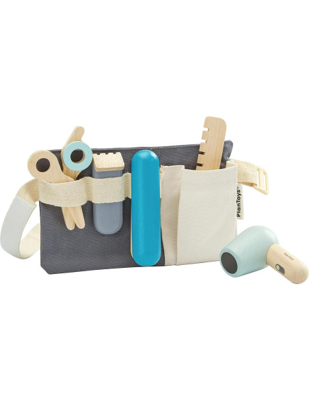 Juego de Simulación de Peluquero PlanToys 3492 - Madera No Tóxica Juego de Simulación de Peluquero PlanToys 3492 - Madera No Tóxica