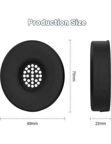 Cubiertas de Silicona para Auriculares Beats Solo 4 y 3 - Negro