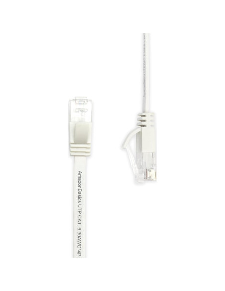 Cable Ethernet RJ45 Cat 6 Amazon Basics 30.48 m Blanco Cable Ethernet RJ45 Cat 6 Amazon Basics 30.48 m Blanco