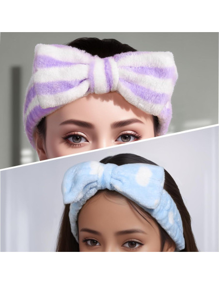 Diademas de Maquillaje Teenitor 5 Piezas Microfibra Colorida Diademas de Maquillaje Teenitor 5 Piezas Microfibra Colorida