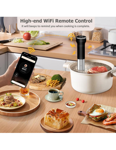 Cocedor Sous Vide WiFi Cattleman Cuisine 1000W 16L Acero Inoxidable
