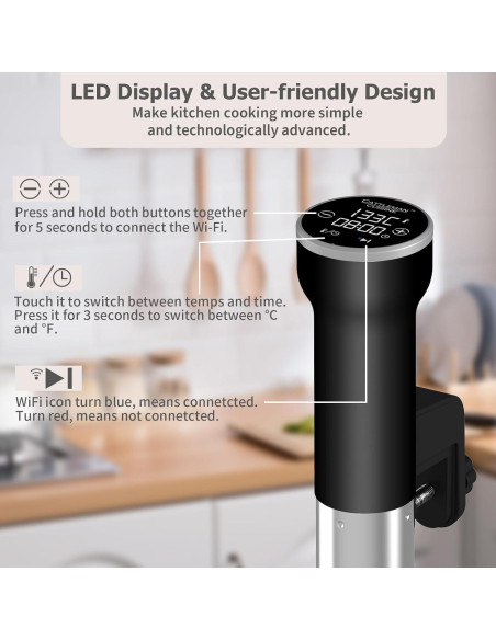 Cocedor Sous Vide WiFi Cattleman Cuisine 1000W 16L Acero Inoxidable Cocedor Sous Vide WiFi Cattleman Cuisine 1000W 16L Acero Inoxidable