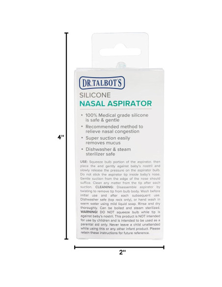 Aspirador Nasal Dr. Talbot para Bebés - Silicona - Elefante Azul Aspirador Nasal Dr. Talbot para Bebés - Silicona - Elefante Azul