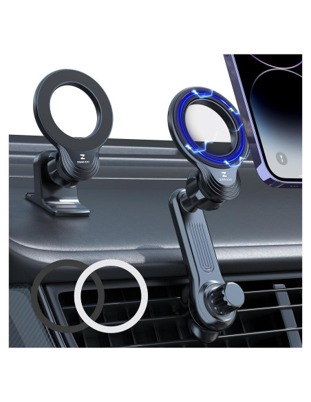 Soporte Magnético para Teléfono en Coche ZEEHOO - Negro Soporte Magnético para Teléfono en Coche ZEEHOO - Negro