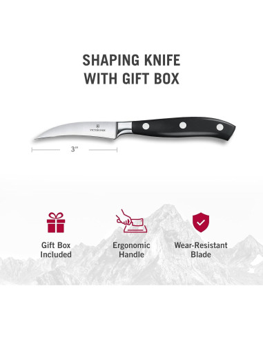 Cuchillo de Moldeado Victorinox 3" Acero Inoxidable Ergonómico