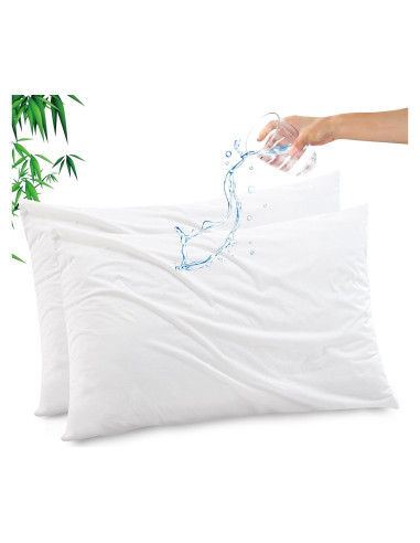 Protector de Almohada Impermeable Gogreen 2 Piezas 51x66 cm